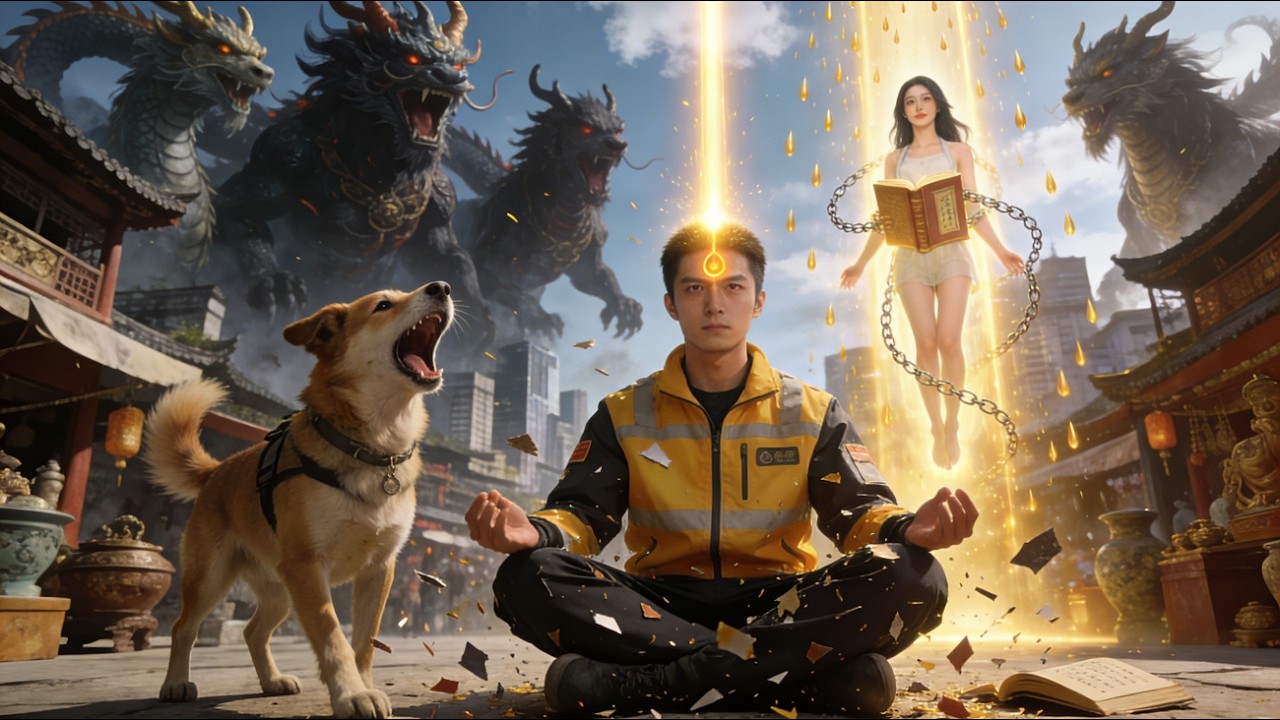 外送員楊間竟聽得懂哮天犬的話！從此鑑神寶、修天眼，攜哮天犬斬魔主，功德圓滿撼三界！#短劇全集 #短劇推薦 #男频爽剧