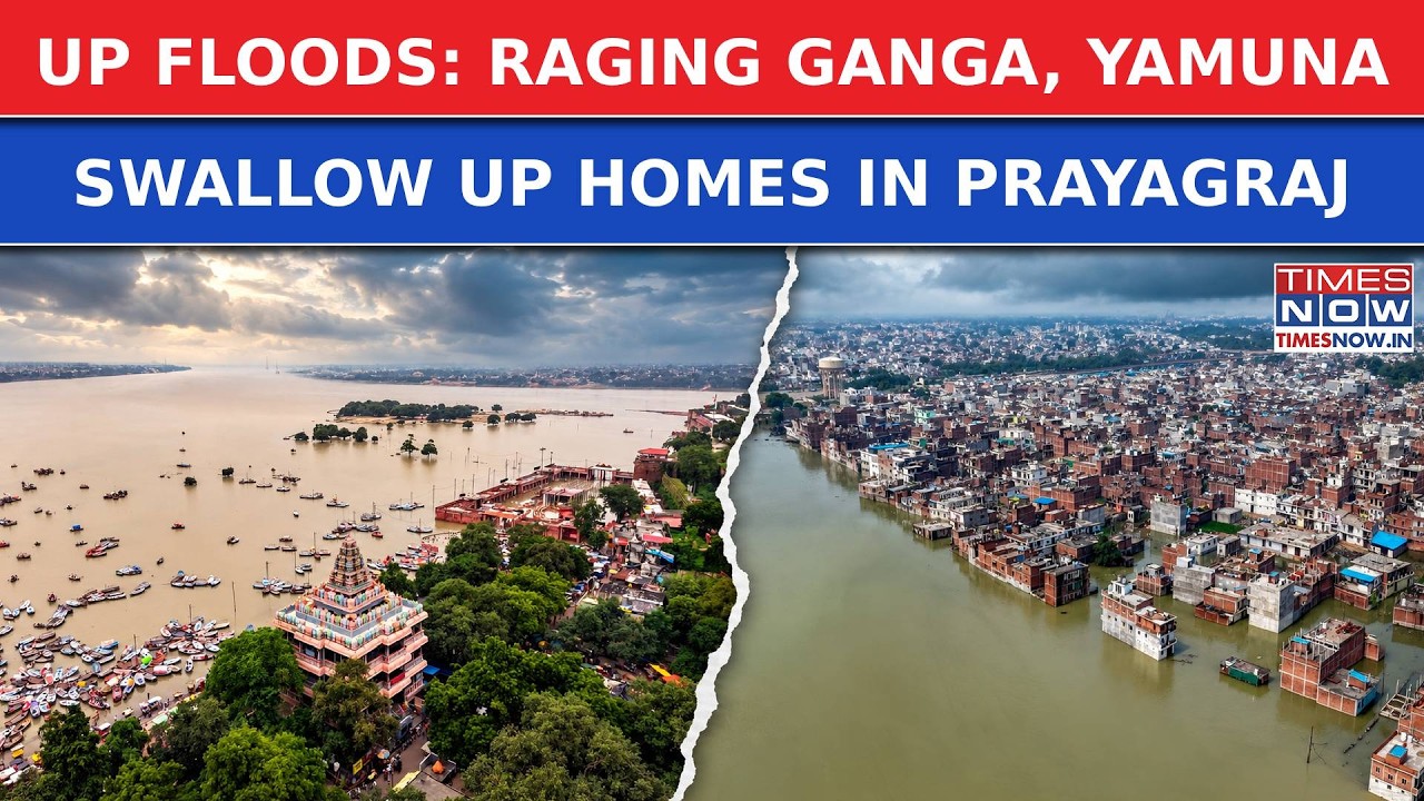 UP Flood FURY: Ganga-Yamuna Swell, 31 Districts Hit | Prayagraj Homes, Roads Submerged | WATCH