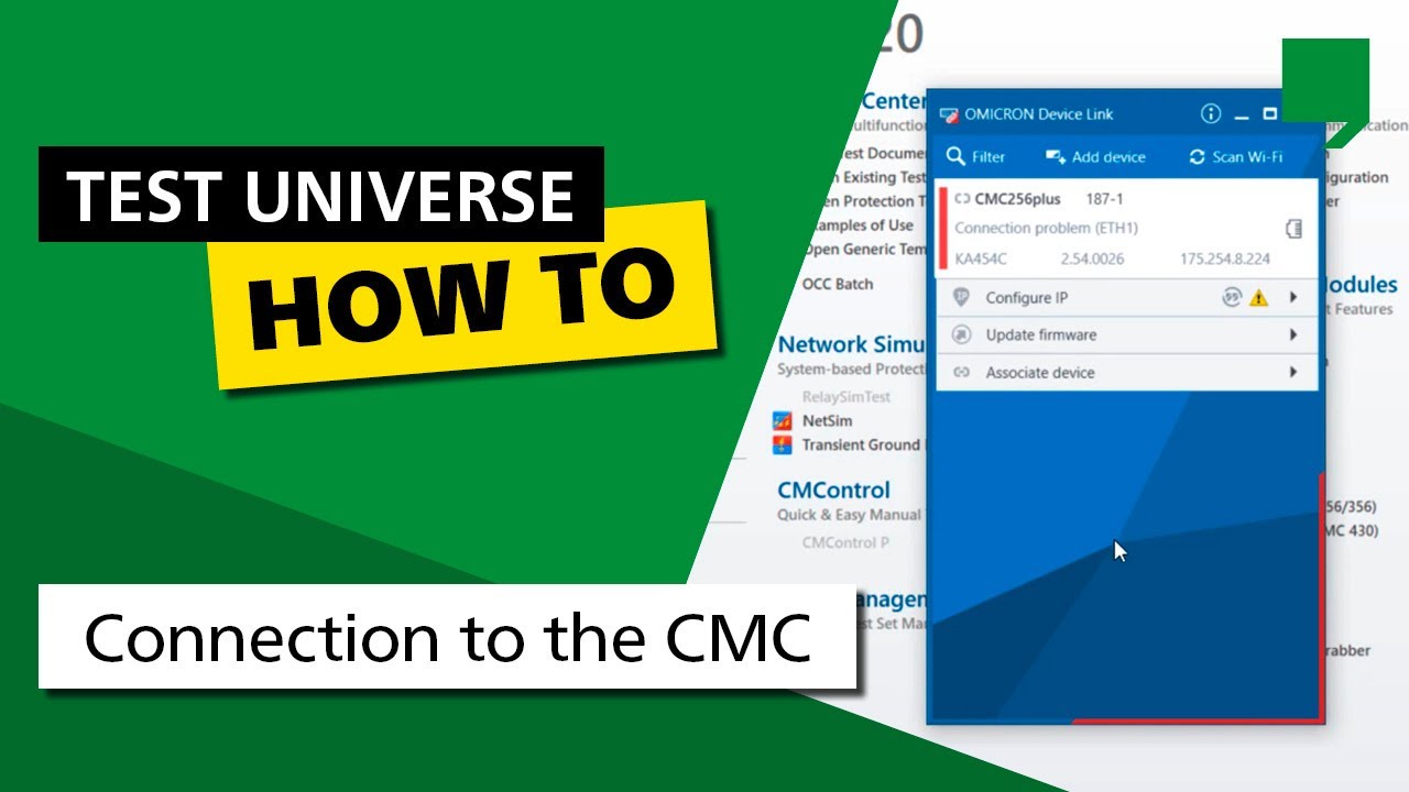 Connection to the CMC