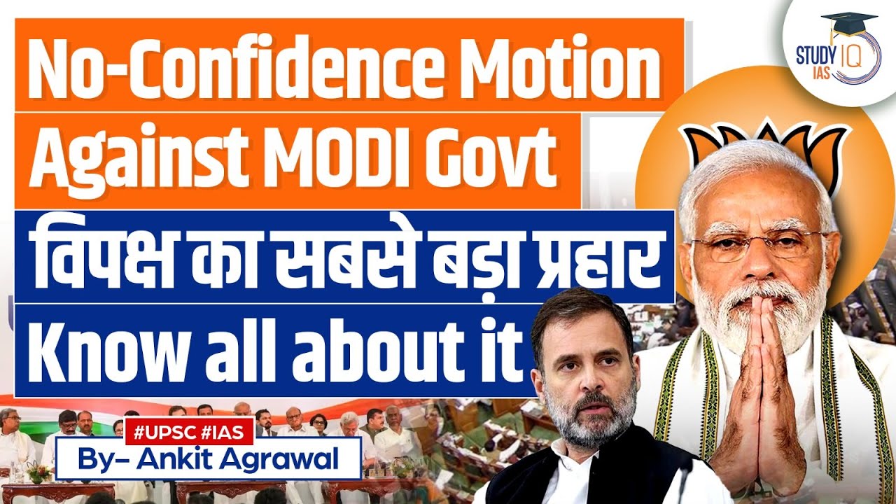 Opposition Parties Unite with No-Confidence Motion Against Modi Govt in Lok Sabha | UPSC