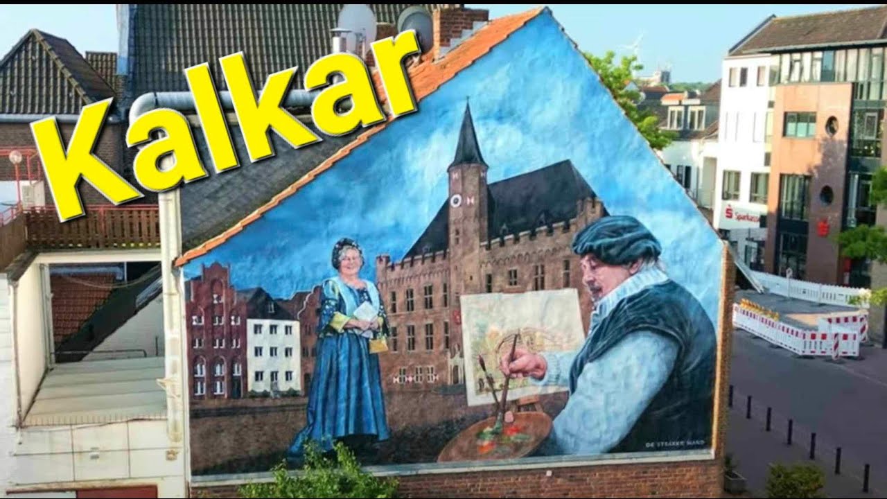 Kalkar schöne Stadt - Drohne 4k