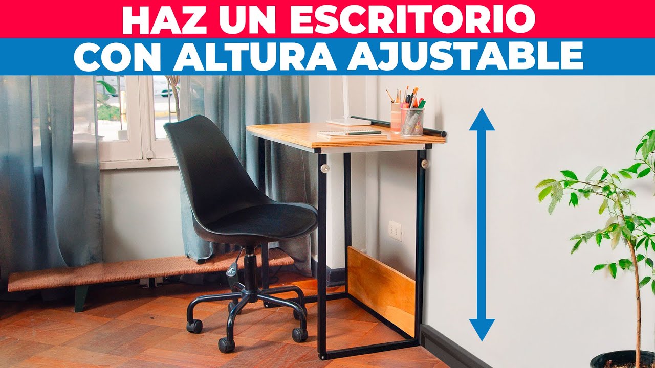 Cómo hacer un escritorio ajustable para trabajar o estudiar