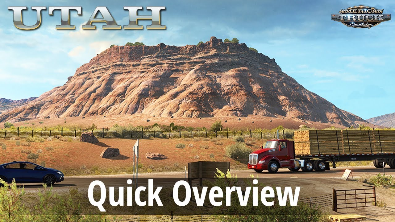ATS Utah DLC - Quick Overview (10 new Cities, New roads, Landmarks, New Industries...)