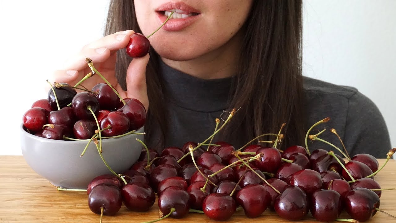 ASMR Eating Sounds: Cherries (No Talking)