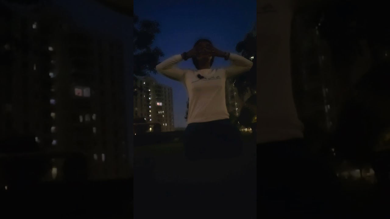 Early morning yoga practice 