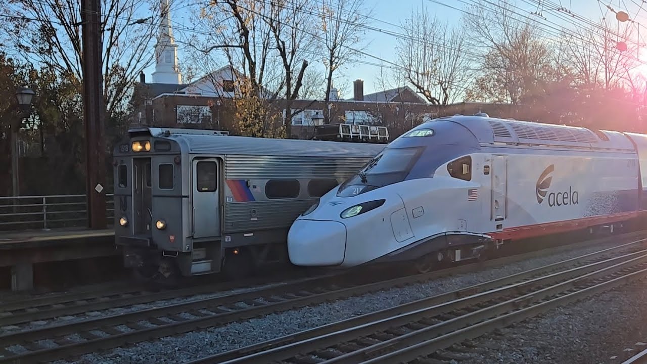 Amtrak and Nj transit at Metuchen
