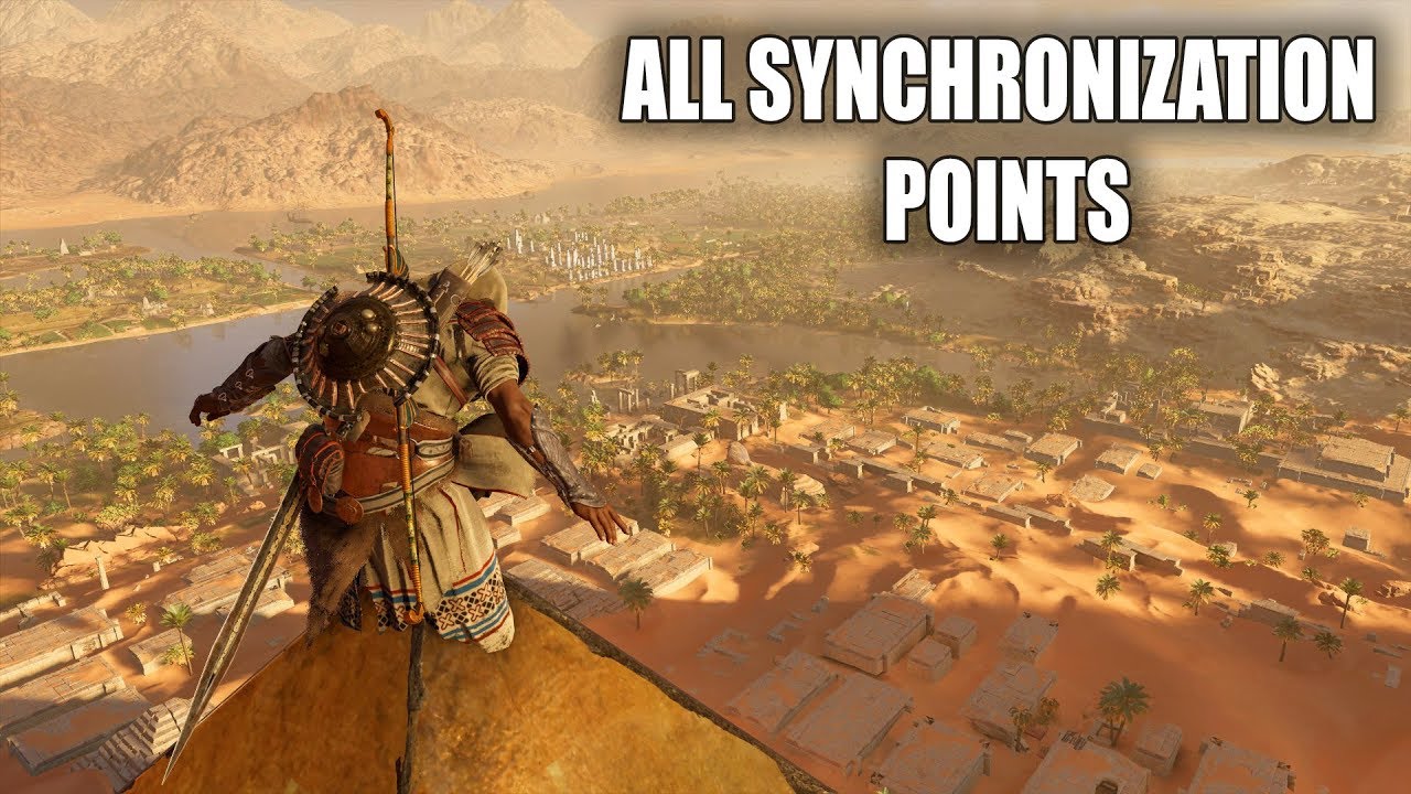 Assassin's Creed Origins - All Synchronization Points (ALL REGIONS)