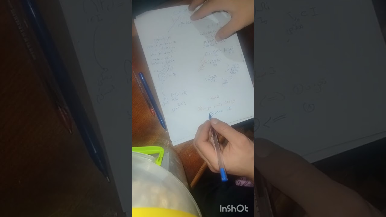 التعريف الثاني للتراص ، طوبولوجيا سنة ثانية مدرسة العليا للأساتذة 