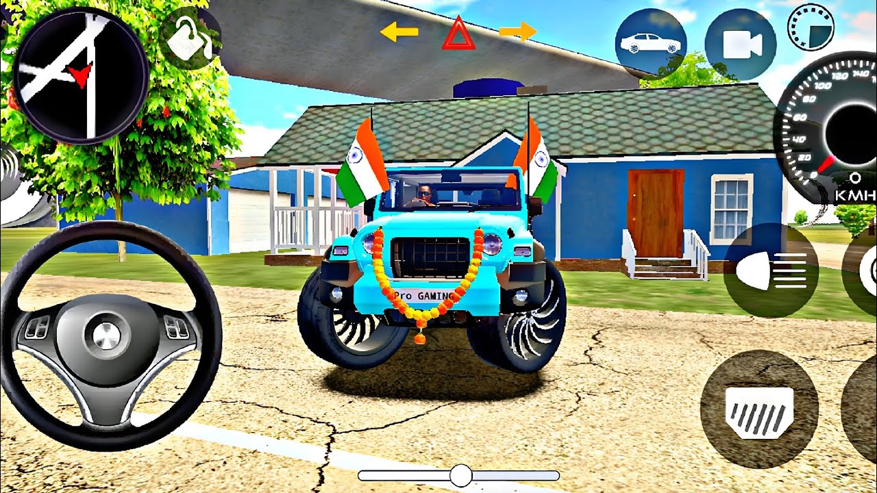 Dollar (Song) Modified Mahindra Blue Thar👿 || Indian Cars Simulator 3D || Android Gameplay Part 16
