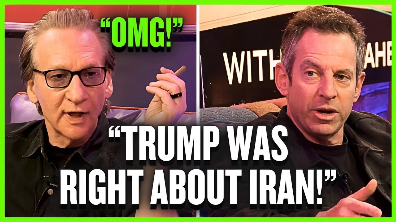 Билл Маэр был ШОКИРОВАН, когда Сэм Харрис признал, что Трамп — величайший политик всех времен!