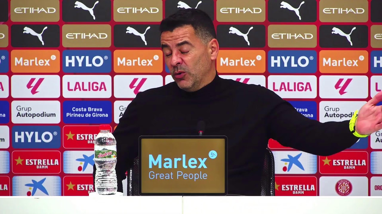 Roda de Premsa de Míchel Sánchez, en el post partit del GIRONA FC vs ATHLETIC CLUB