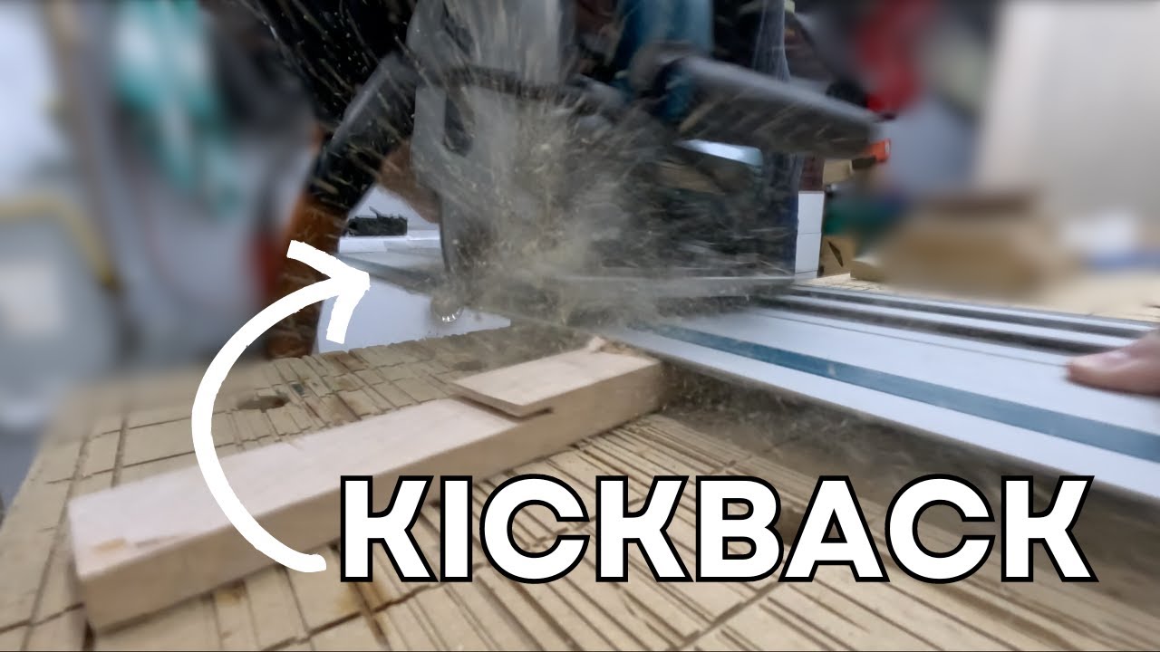 Track saw kickback caught on camera!