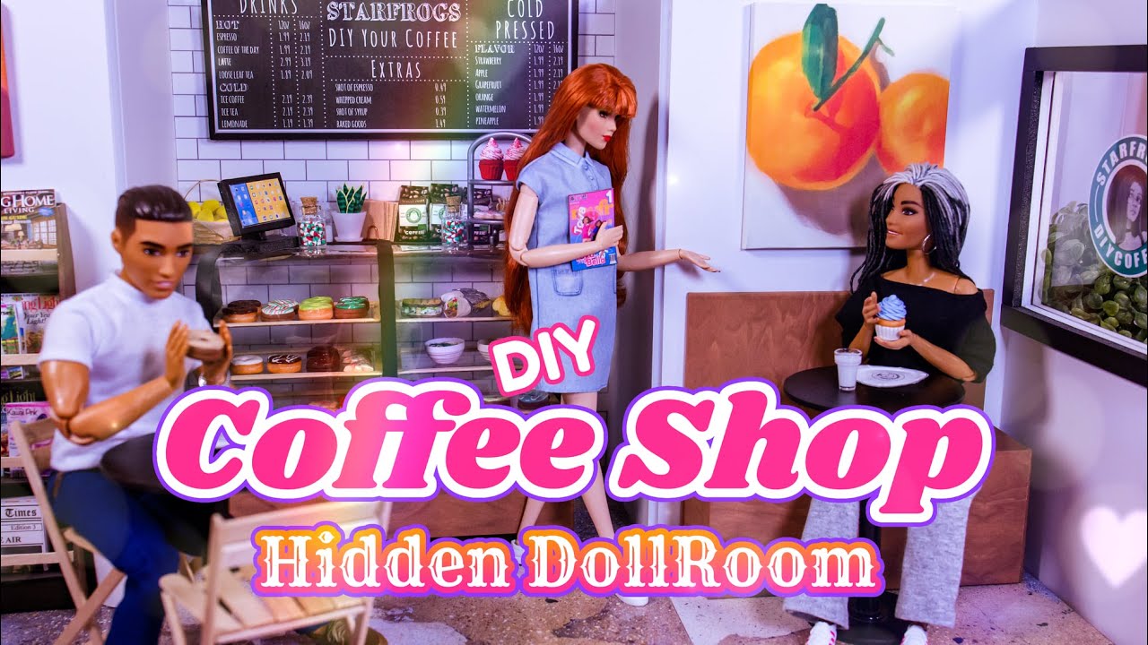 DIY - How to Make: Coffee Shop Hidden DollRoom PLUS MiasMunchables Etsy Review