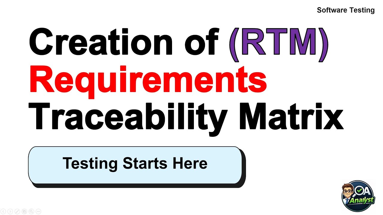 How to Create RTM in Excel | Step-by-Step for Manual Testers | Software Testing