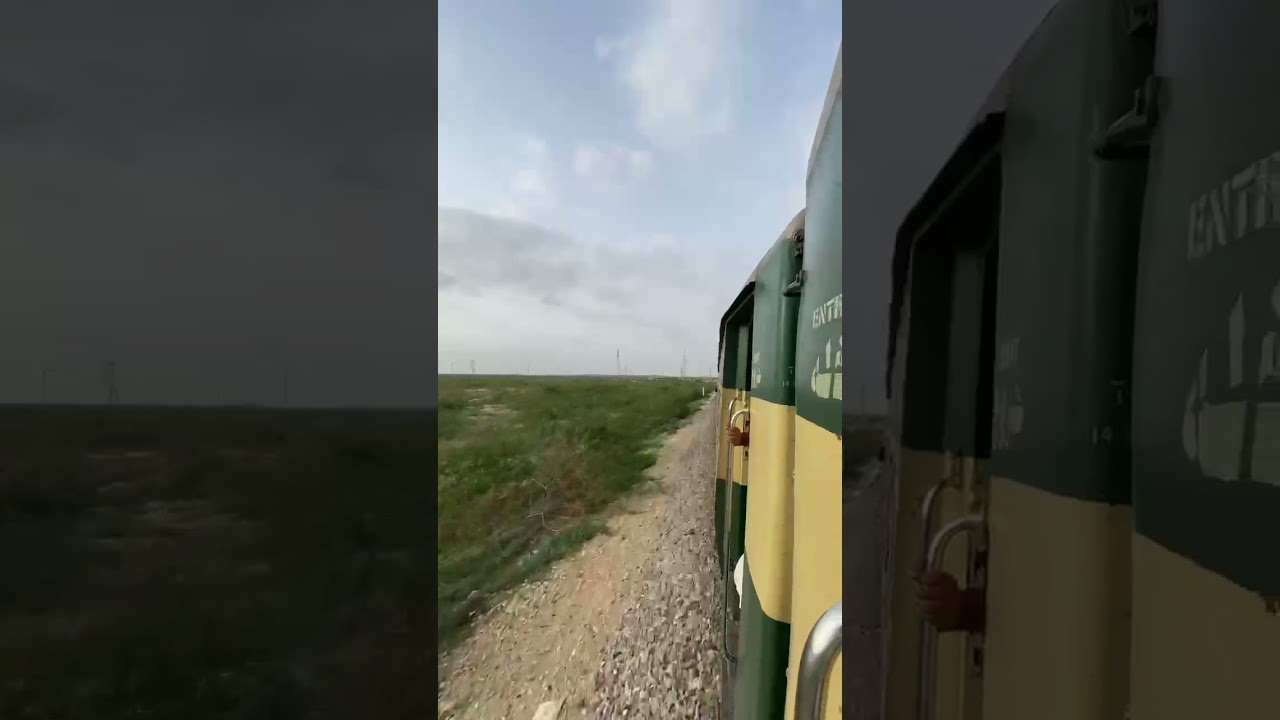 45 UP Pakistan Express train crossing Buradabad Railway station at awesome speed #shortsfeed