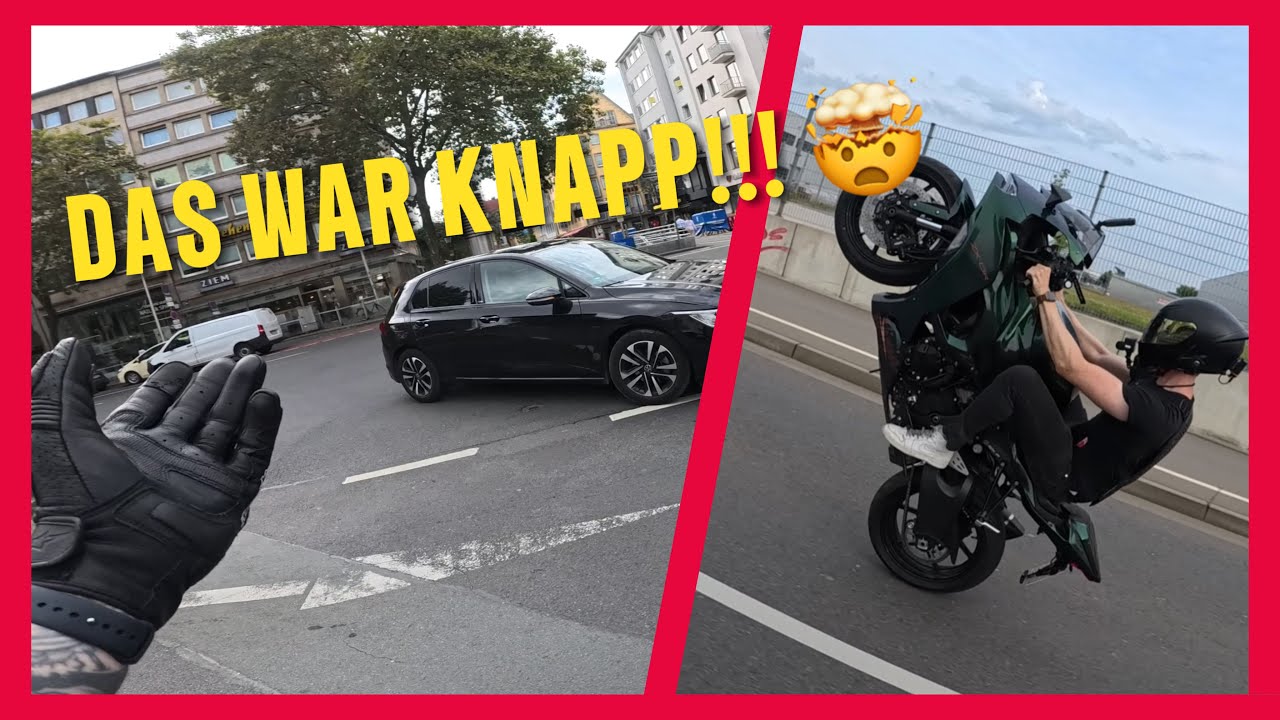 WHEELIE MIT DER ZX6R!!! 😵