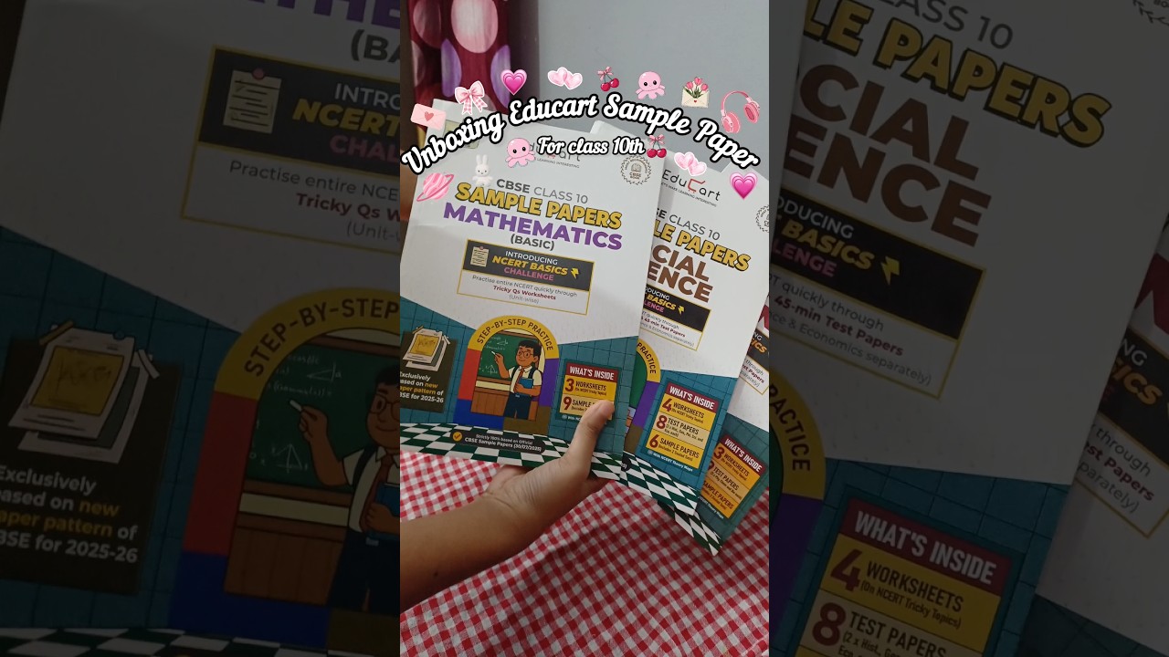 Unboxing Educart Sample Paper 2025 - 2026💗 | Aradhya Mishra