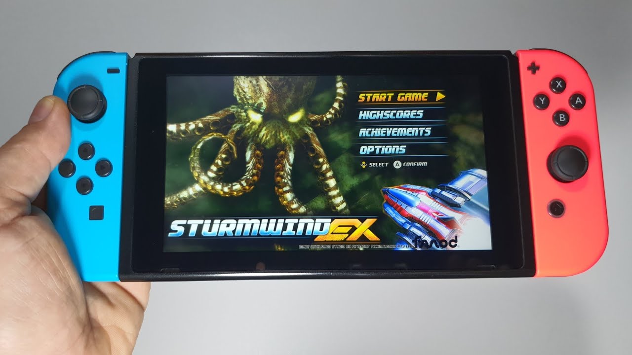 STURMWIND EX Nintendo Switch handheld gameplay