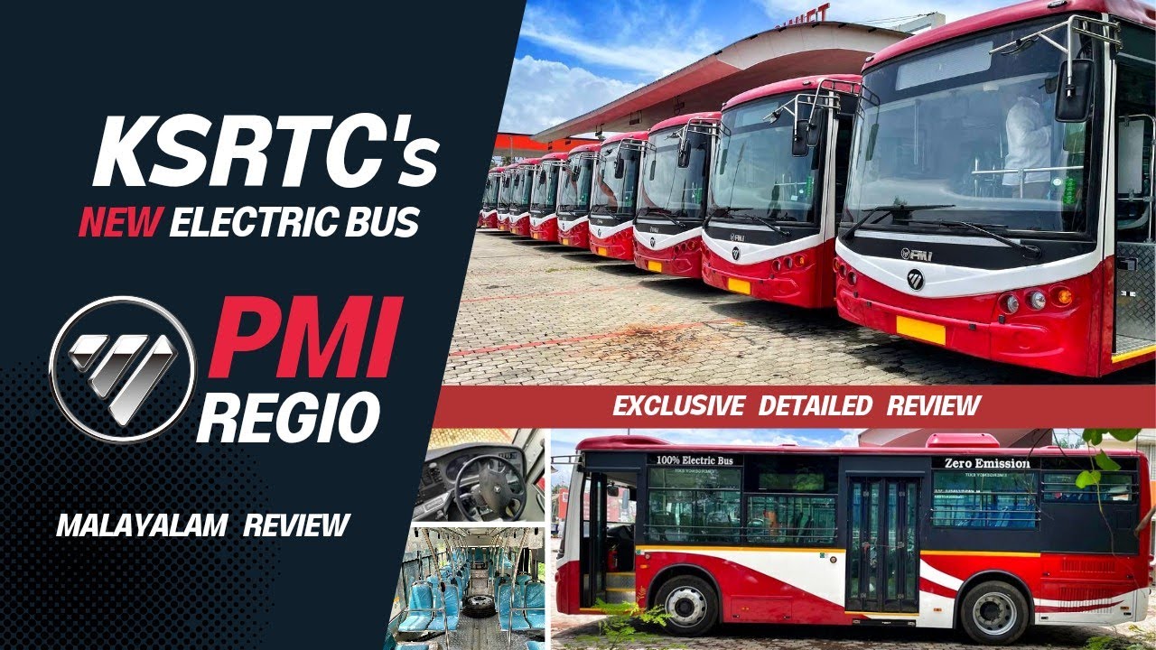 KSRTC ELECTRIC BUS Detailed Malayalam Review 2022 | PMI REGIO | KSRTC SWIFT | @MainakManoj