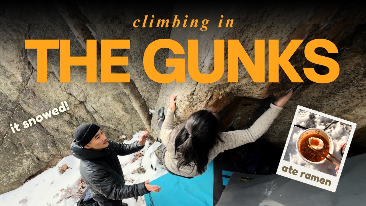 it was cold | Climbing in the Gunks