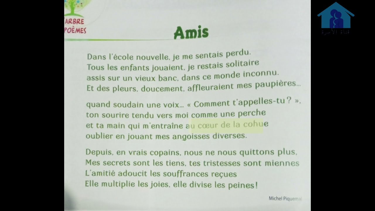 Amis - belle chanson sur l'amitié