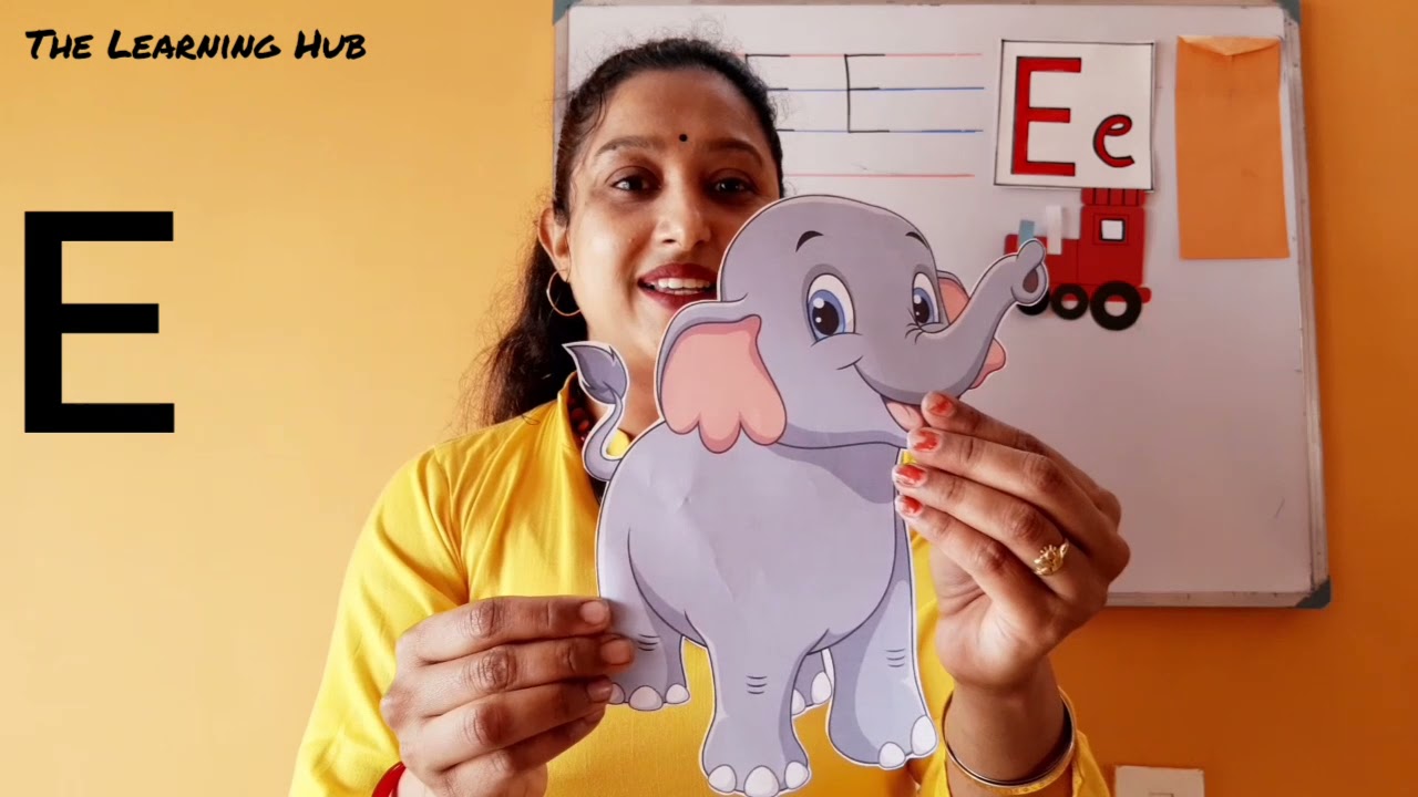 how to teach letter E to nursery kids/learning  letter E