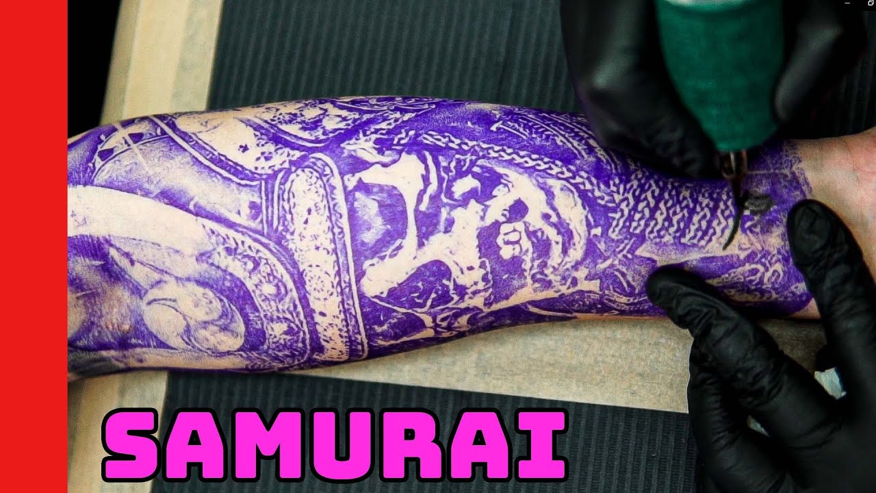 TATUAGEM DE SAMURAI CAVERA REALISTA