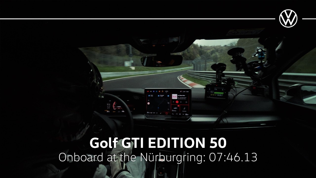 Onboard the Volkswagen Golf GTI EDITION 50 | Record Full Nürburgring Nordschleife Lap in 07:46:13