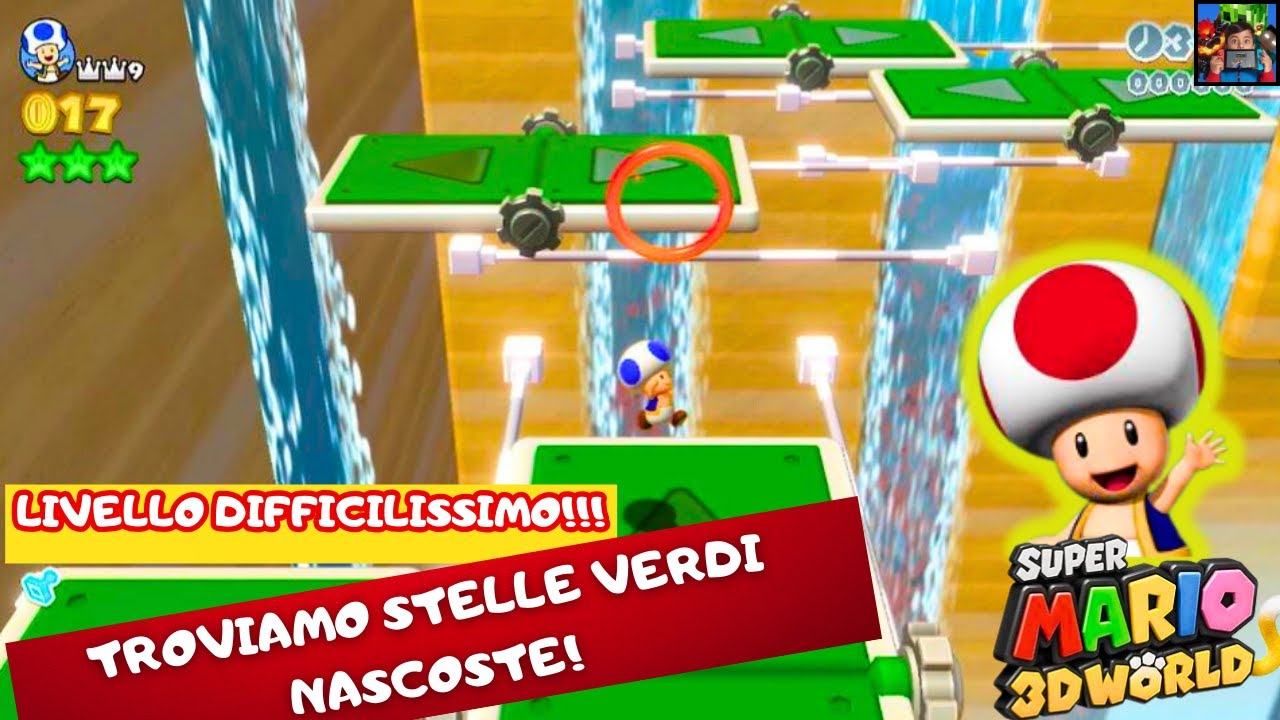 SUPER MARIO 3D BROS WONDER GAME PLAY MONDO 3 LIVELLO 7, DIFFICILE!! TROVIAMO STELLE VERDI NASCOSTE