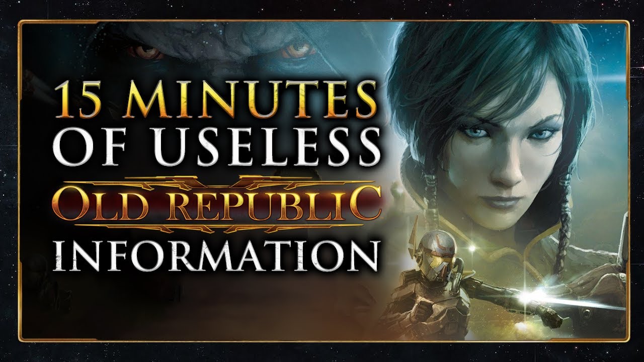 15 минут бесполезной информации о The Old Republic