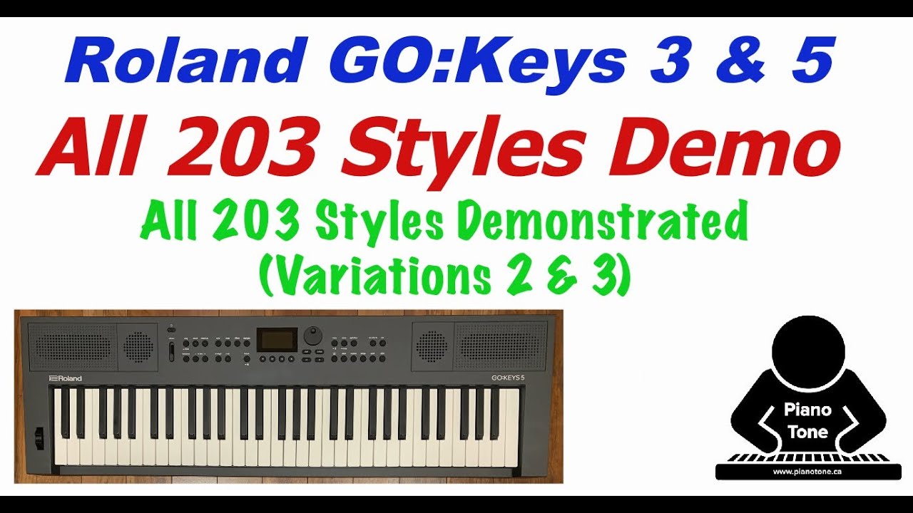 Roland GO:Keys Styles Demo