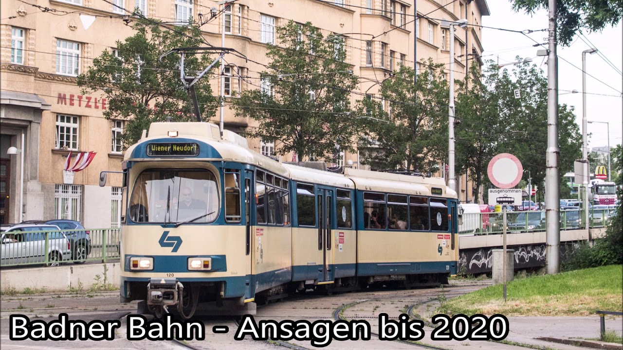 Alte Ansagen Badner Bahn (Wien Oper -  Baden)