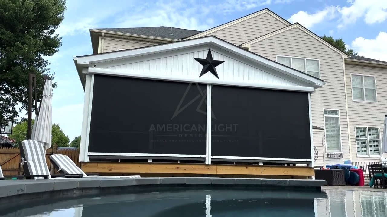 Enclosing Deck With MagnaTrack's GEN4 Solar Screens