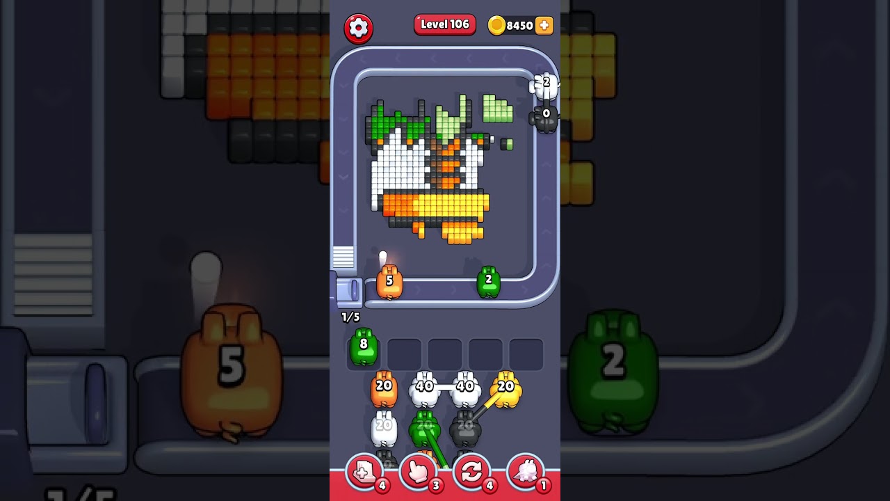 Pixel flow level 106 very hard slow speed 