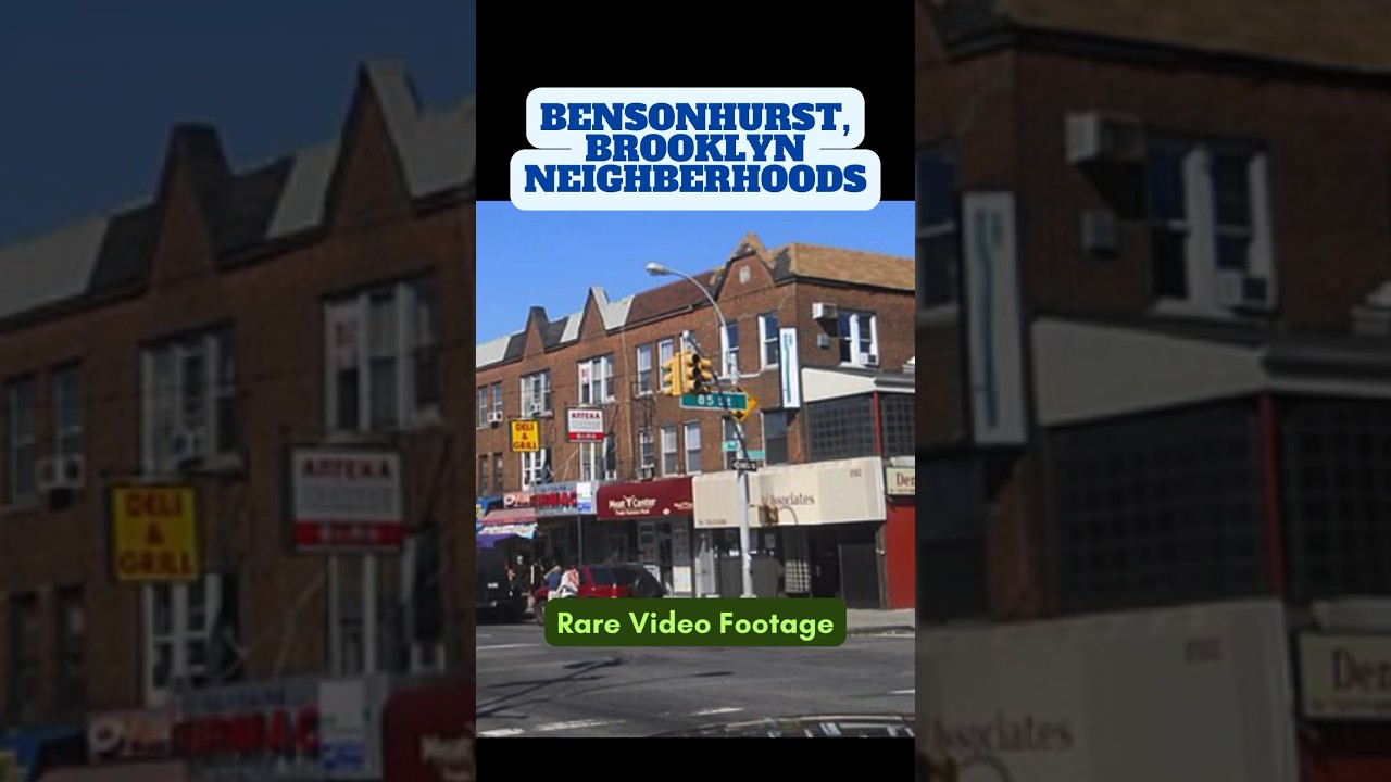 VINTAGE BENSONHURST BROOKLYN Mob Neighborhoods Video Footage 1987 #fivefamilies