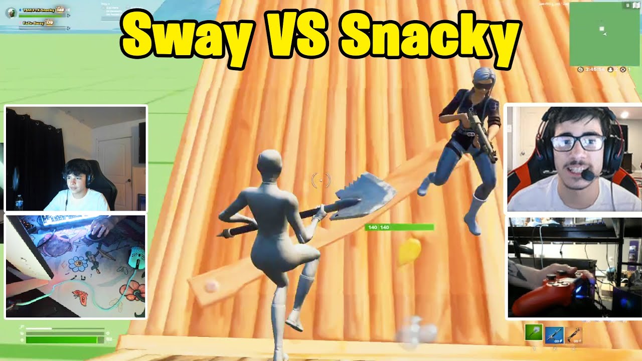 FaZe Sway VS Snacky 1v1 INSANE Buildfights!