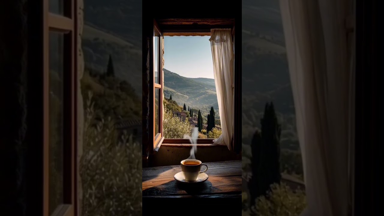 Janela da Toscana | Café e Paisagem Tranquila da Itália