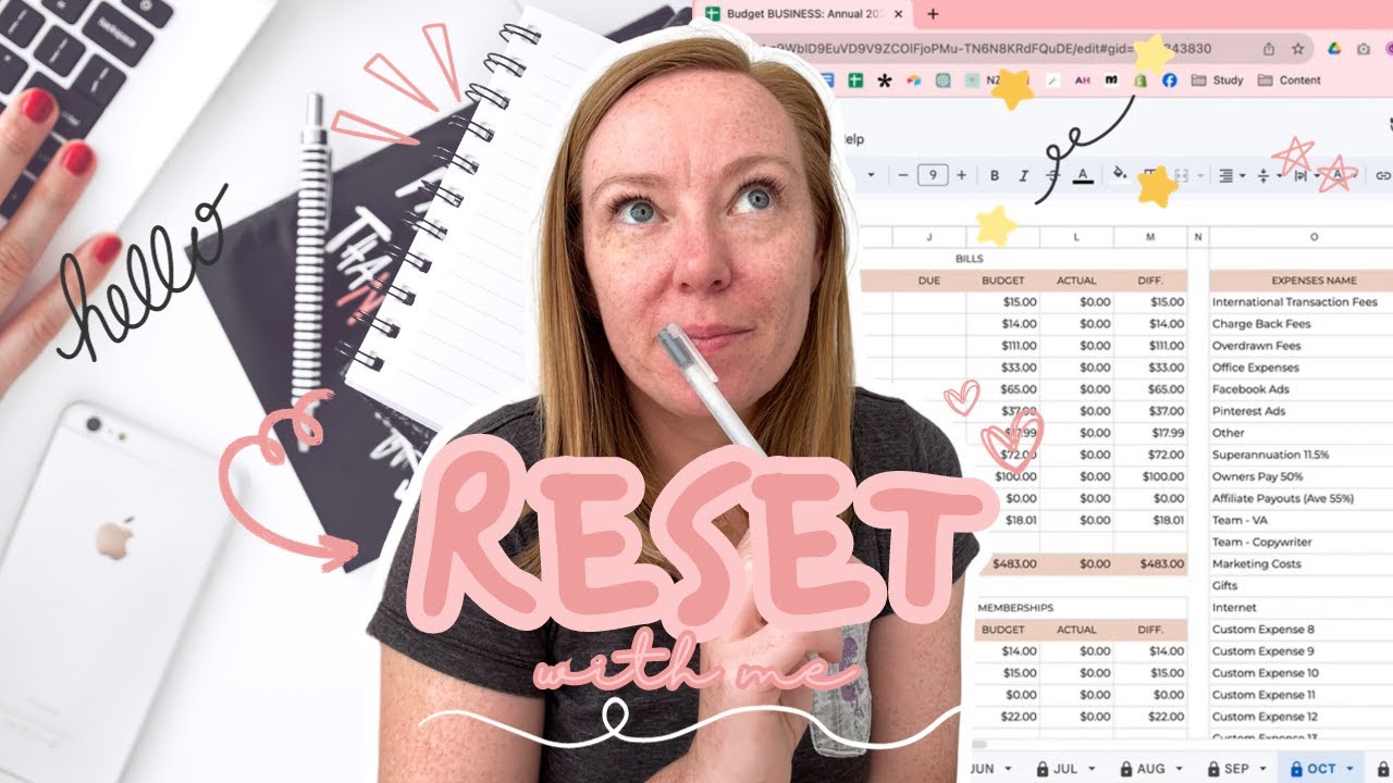 Online Business | September Financial Review + Monthly Budget With Me