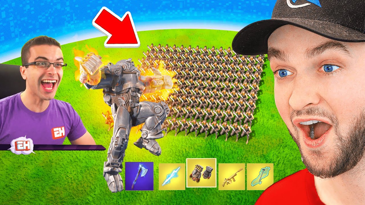 Every Fortnite Mythic vs 100 Players!