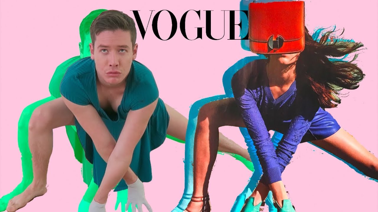 TRYING MODEL POSES FROM VOGUE MAGAZINE