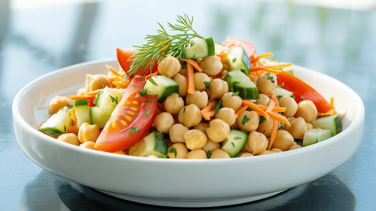 Kichererbsensalat, der Bauchfett verbrennt! Ich habe in einem Monat 20 kg abgenommen!
