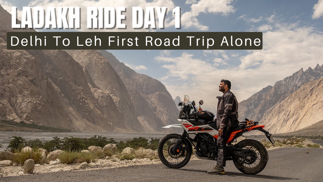 Leh Vlog Day 1 | Thrilling Day | Delhi to Keylong on My NEW KTM 390 Adventure S