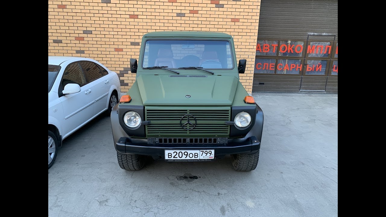 Restoration and transformation 1989 mercedes g class gelandewagen