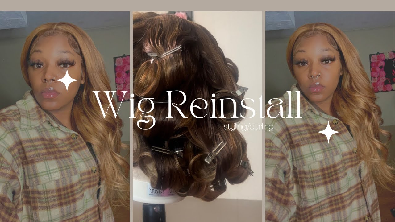 wig reinstall + curls (beginner friendly)