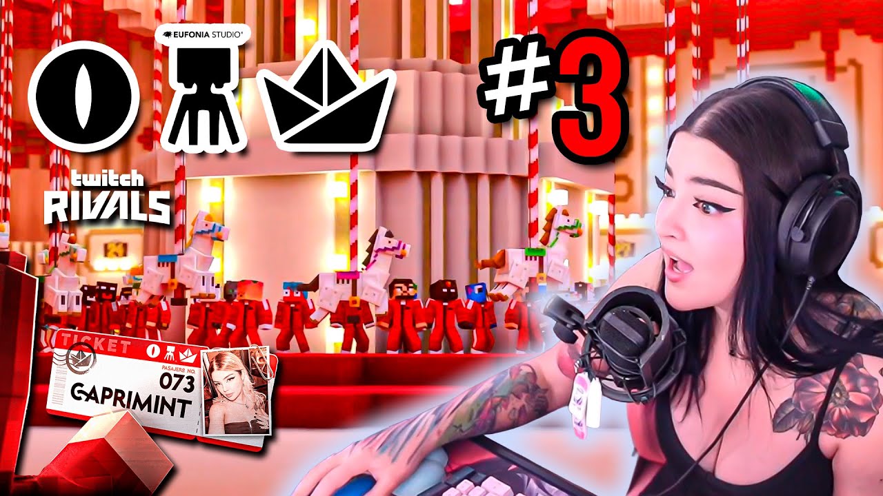 CAPRI JUGANDO SQUID CRAFT GAMES 4 👁️🦑🛳️ DÍA 3