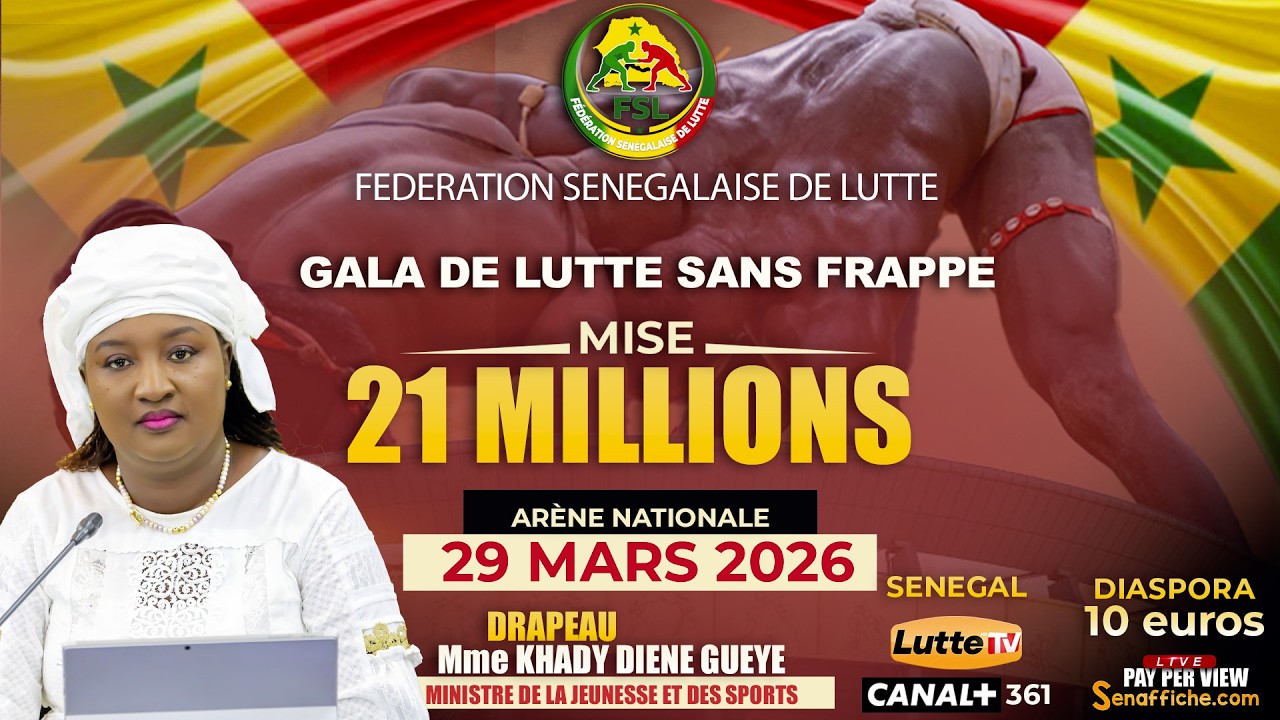 🛑Direct - Ar&egrave;ne Nationale, Mbappat Mise 21 Millions avec la F&eacute;d&eacute;ration S&eacute;n&eacute;galaise de Lutte