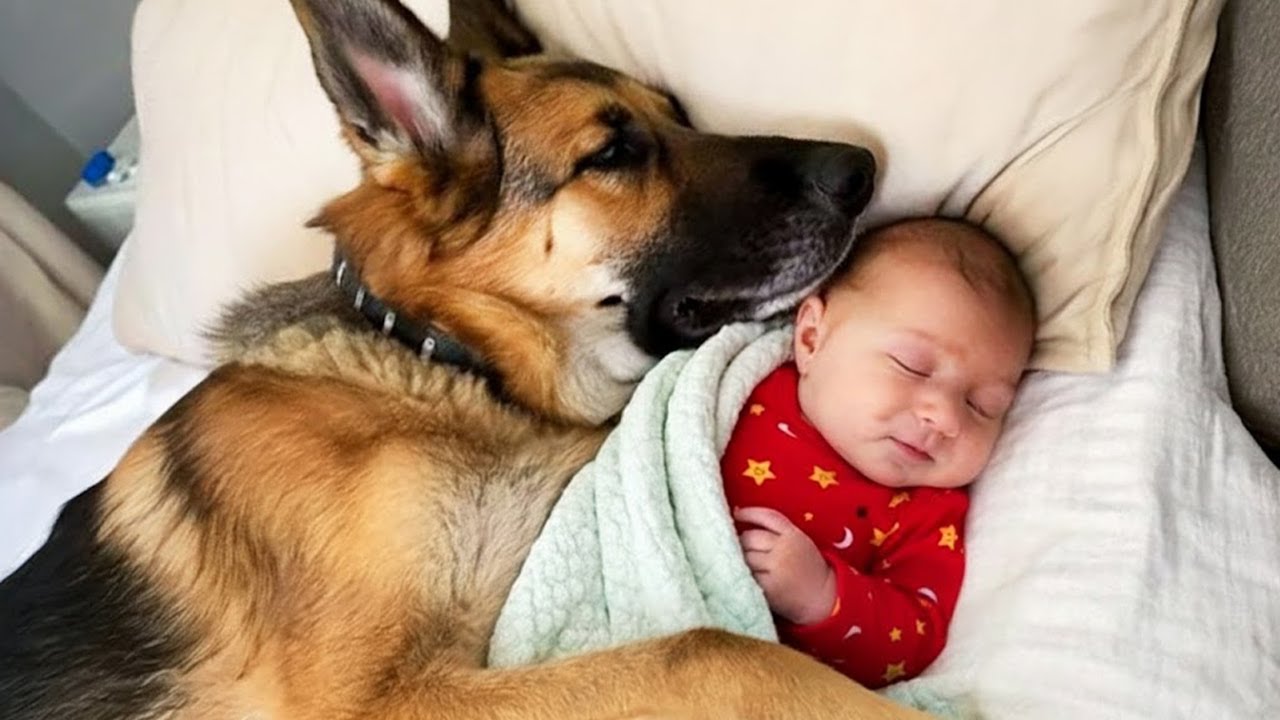 When German Shepherds Become the Sweetest Babysitters ❤️ Cute Dogs and Babies
