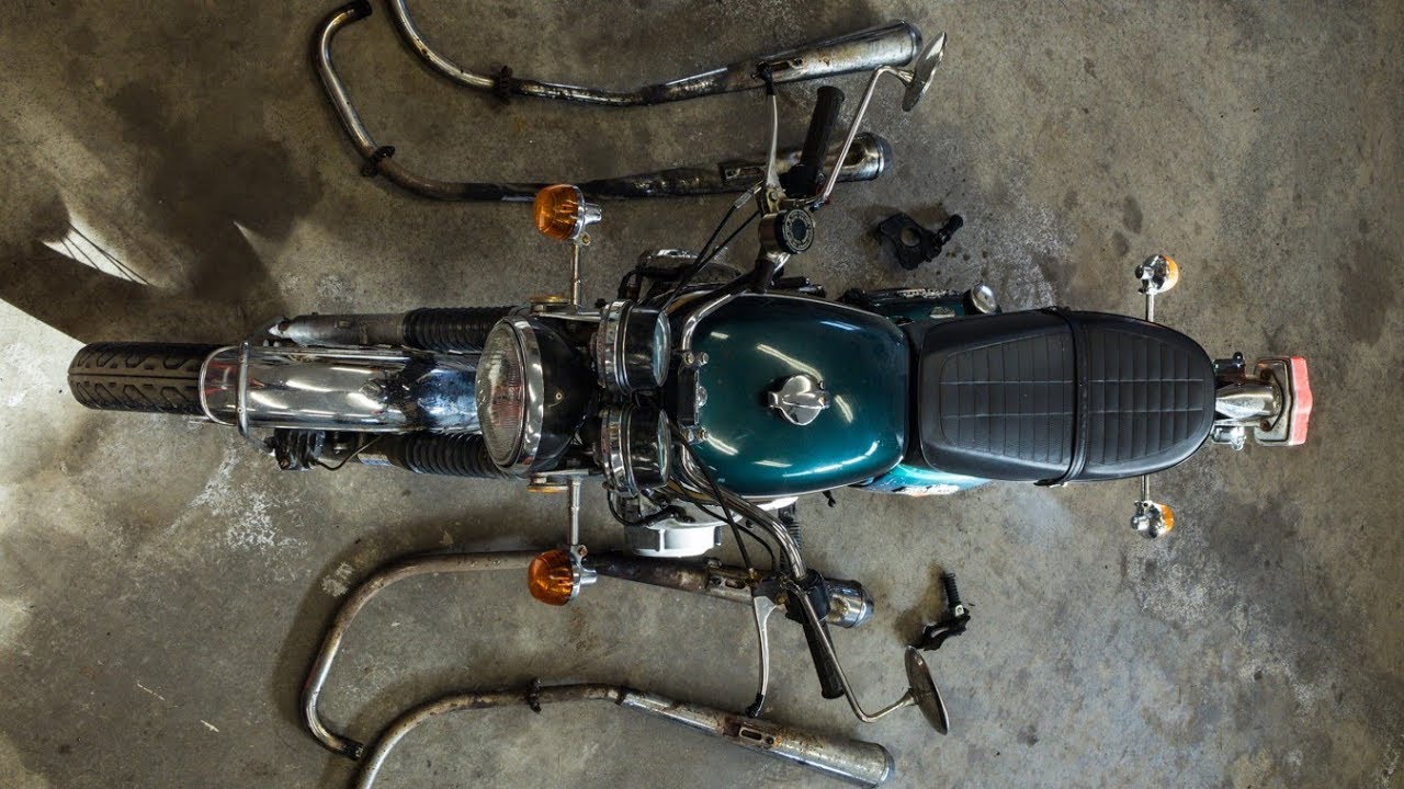 Как снять выхлопную систему cb750k *ПЛЮС ДЕКОРАТИВНЫЕ СТЕКЛА!*