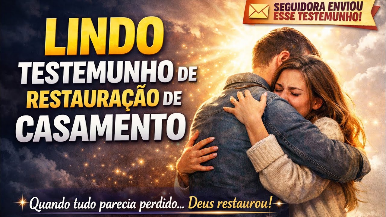 LINDO TESTEMUNHO DE RESTAURAÇÃO DE CASAMENTO - 4 anos 