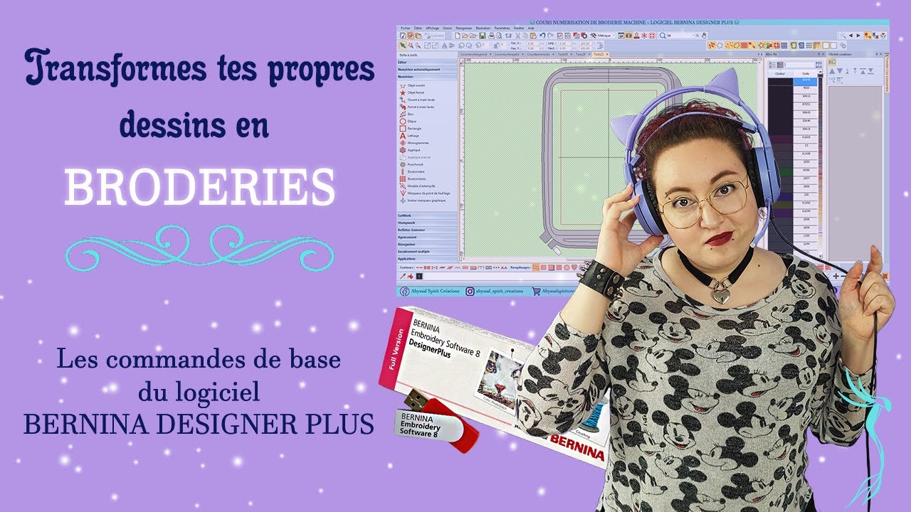 Transformes tes dessins en broderies - Commandes les + importantes du logiciel de numérisation (1)
